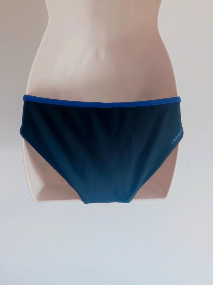 Culotte de maillot de bain noir bleu indigo  - Taille 38/M - photo numéro 2