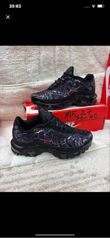 Nike tn noir violette blanc 38
