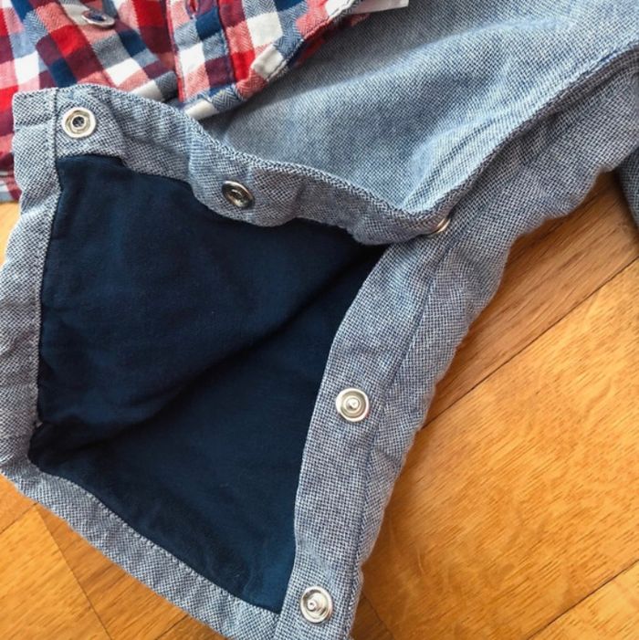 Ensemble chemise salopette 9 mois - photo numéro 3