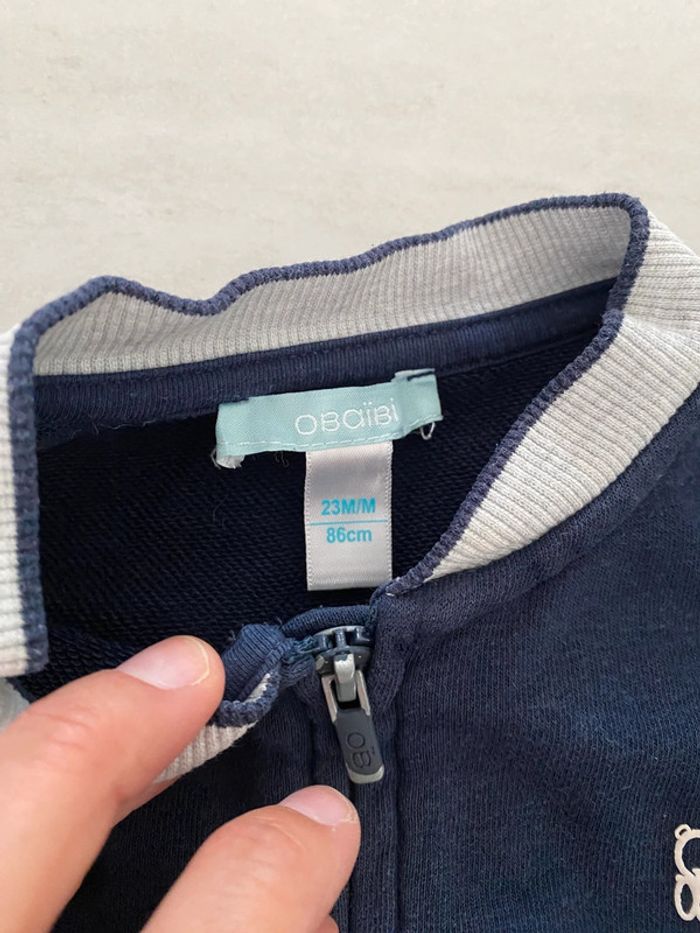 Gilet zippé Obaïbi 18-24 mois 86 cm - photo numéro 2