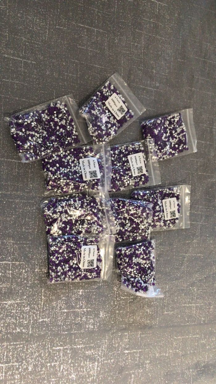 Lot 10 sacs confettis de table cérémonie anniversaire baptême mariage - photo numéro 2