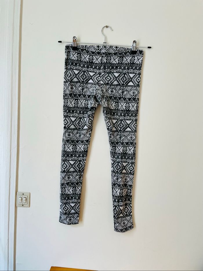 Legging gris à motifs losanges taille XS/34 H&M élastique en très bon état