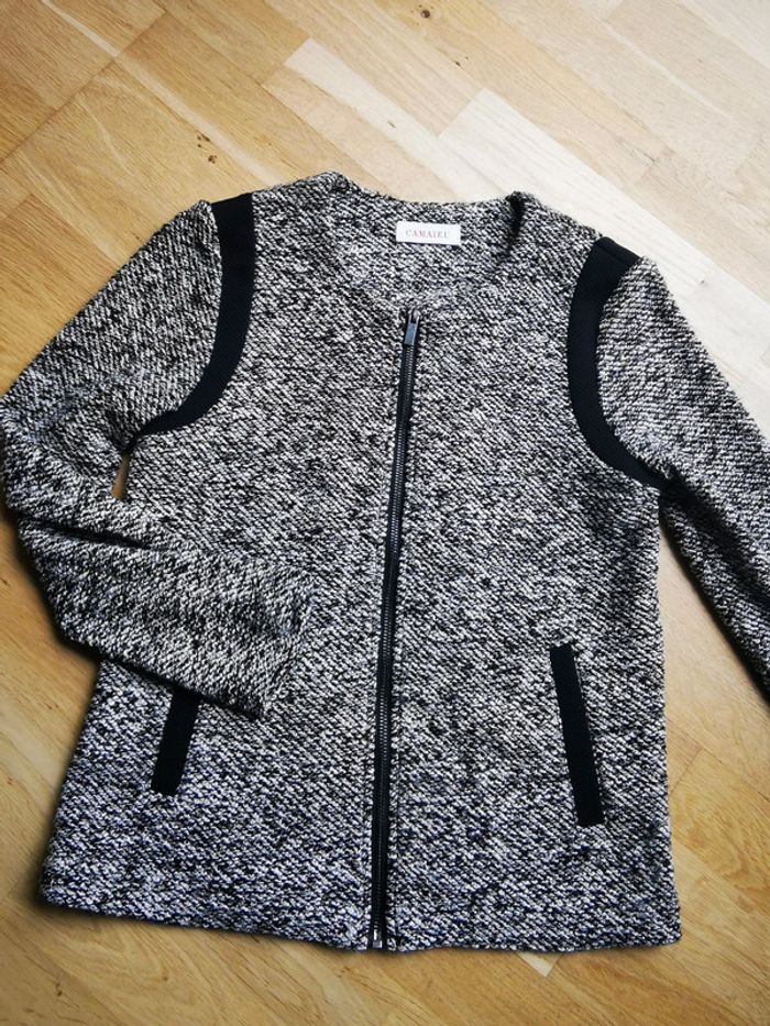 Veste imprimée noir et blanc - photo numéro 5