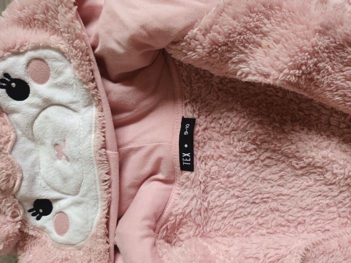 gilet veste douce en fausse fourure poalire 9 ans 10 ans rose fille - photo numéro 2