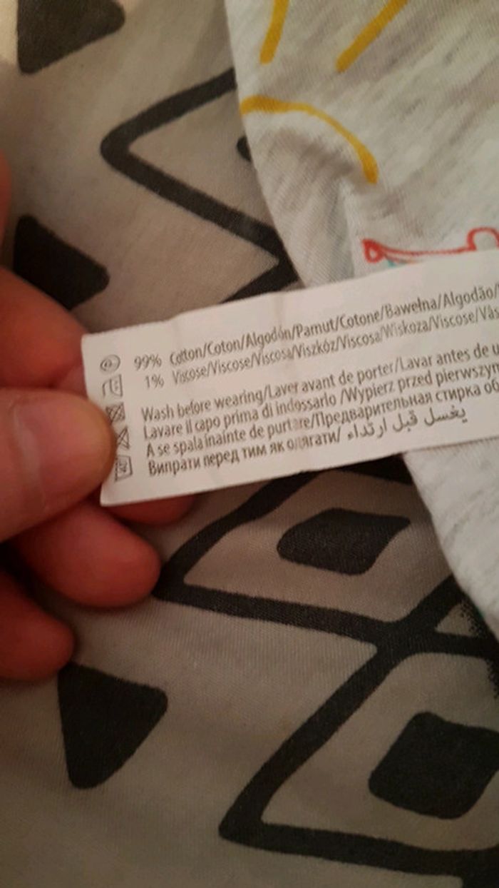 T-tshirt 3mois-62cm in extenso 0€50 -50% dès 2 achetés - photo numéro 3