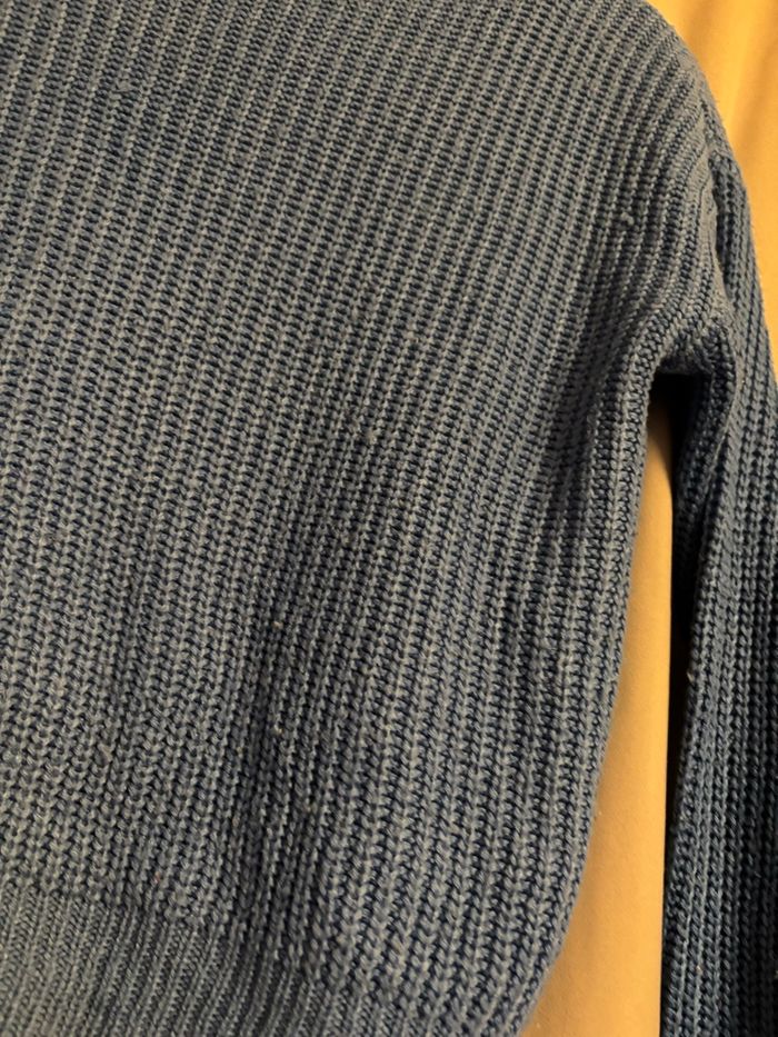 Pull tricoté bleu - photo numéro 5