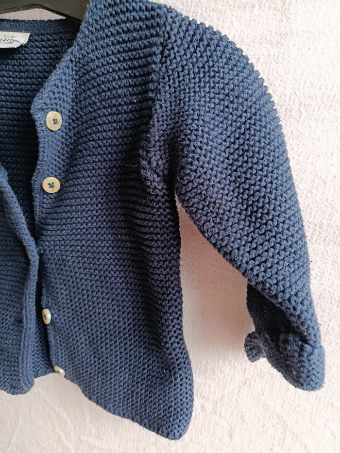 Gilet marine fille - photo numéro 2