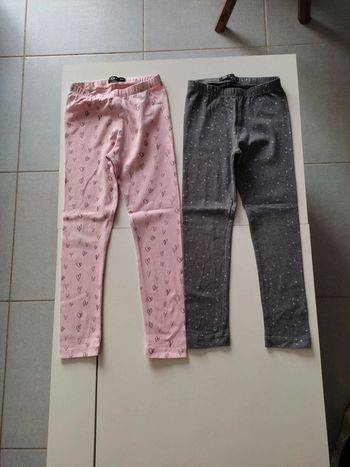 Lot de 2 leggings Tex T.4-5 ans