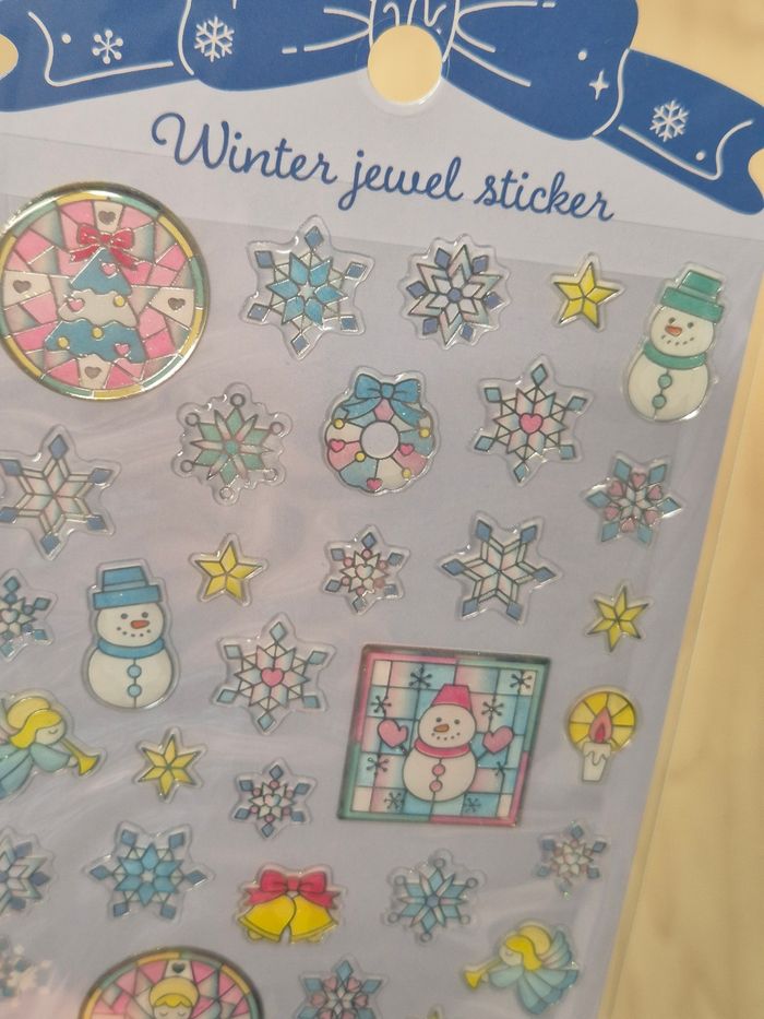 Stickers Noël/ Hiver : Flocons de neige - photo numéro 3
