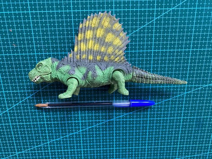 Figurine Jurassic Park JP01 - Dimetrodon - Kenner 1993 vintage toys 90s - photo numéro 3