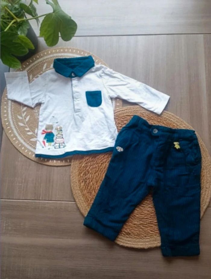 🐼 Joli ensemble Sergent Major taille 6mois - photo numéro 2