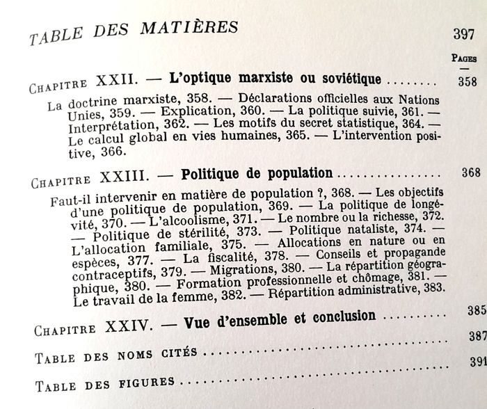 théorie générale de la population - alfred sauvy volume 2 Biologie Sociale - photo numéro 9