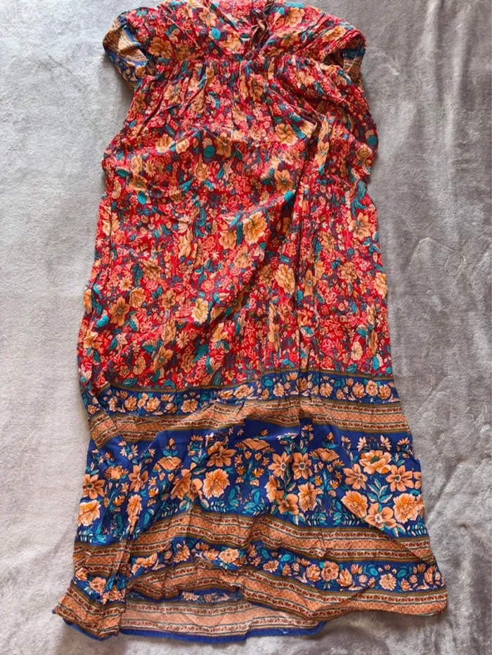 Robe longue femme fleurie taille 38 Shein en très bon état - photo numéro 6