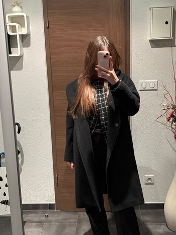 Manteau noir Morgan taille 36 laine 