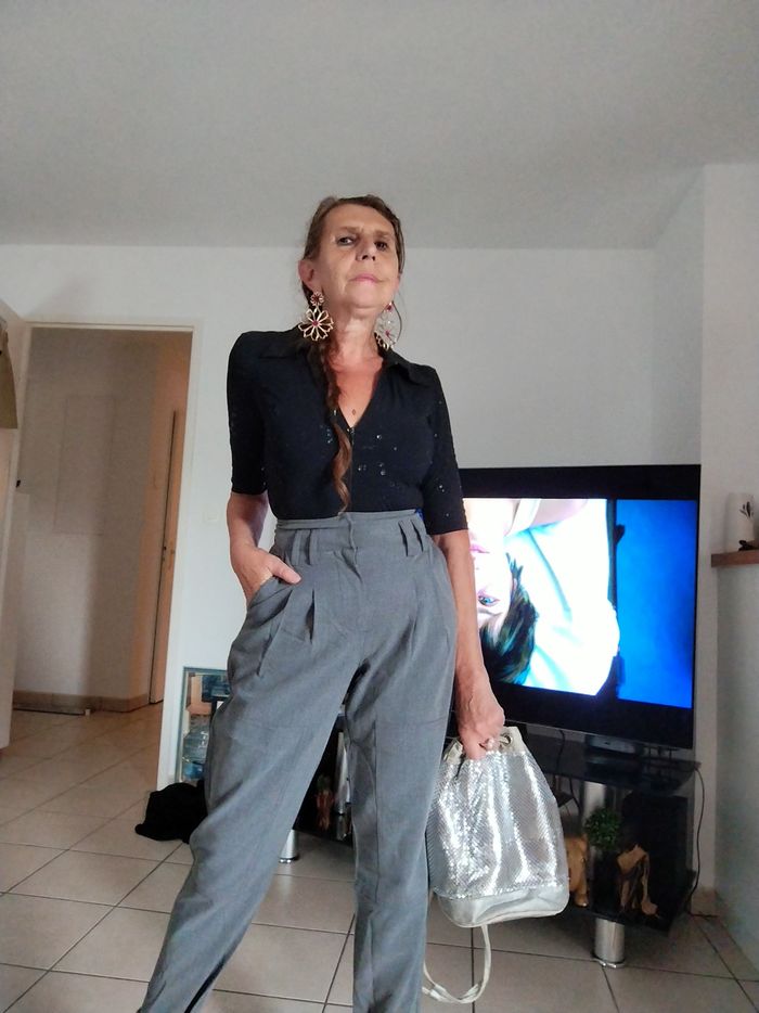 Pantalon pince XS/S Bershka - photo numéro 7