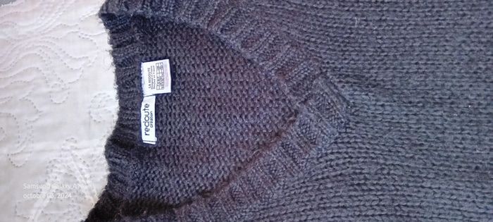 Robe pull col en V noire fille 10 ans la redoute - photo numéro 14