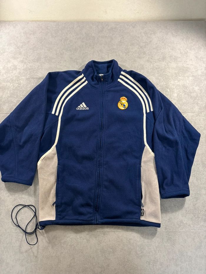 Fleece Jacket / Veste Vintage Réal Madrid 2000-2001 Adidas Taille M/L