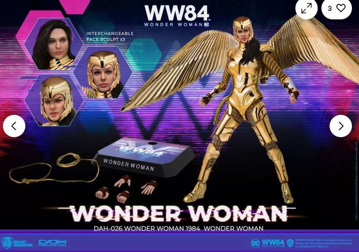 Figurine Collector "Wonder Woman 1984" Golden Armor DC Comics - photo numéro 6