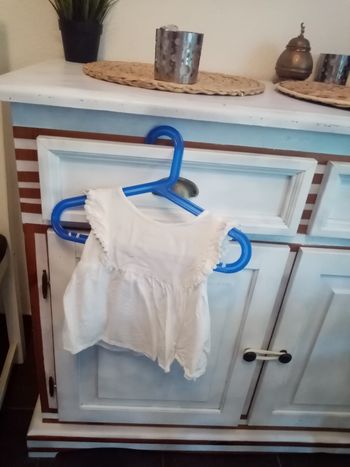 Tunique a volant blanc (primark) fille, 2/3 ans