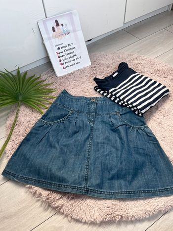 jupe en jean évasée