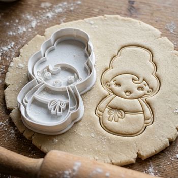 Emporte-pièce Petite Fille Kawaii Poupée - Découpoir Biscuit Sablé Pâte à Sucre