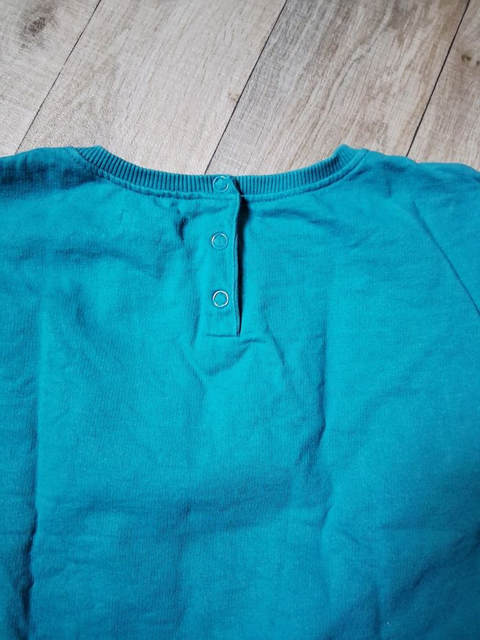 Sweat fille bleu turquoise 6 ans - photo numéro 7