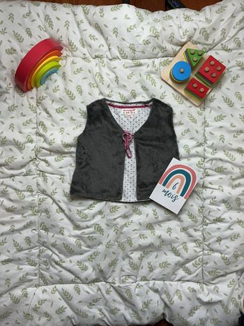 Gilet sans manches en polaire gris 6 mois la compagnie des petits