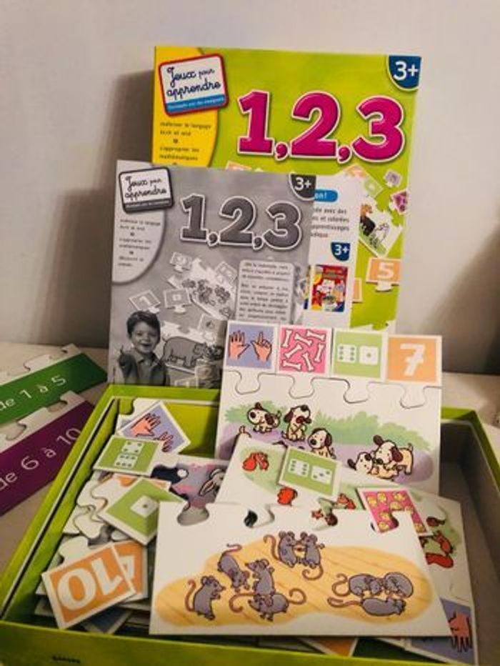 1, 2, 3 - jeu d'apprentissage - jouet enfant apprendre à compter - photo numéro 5