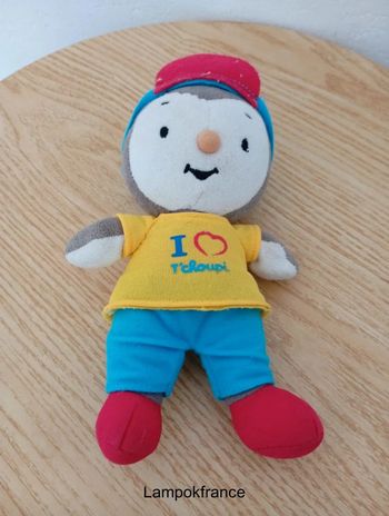 Peluche T'choupi 17cm il love tchoupi dessins animé tchoupi et doudou
