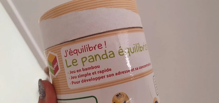 Jeu d adresse  en bois Le panda équilibristre - photo numéro 4