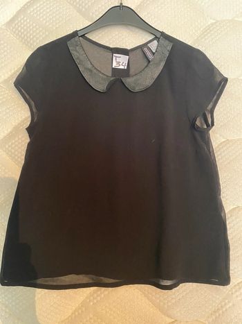 Chemise sans manche petit col