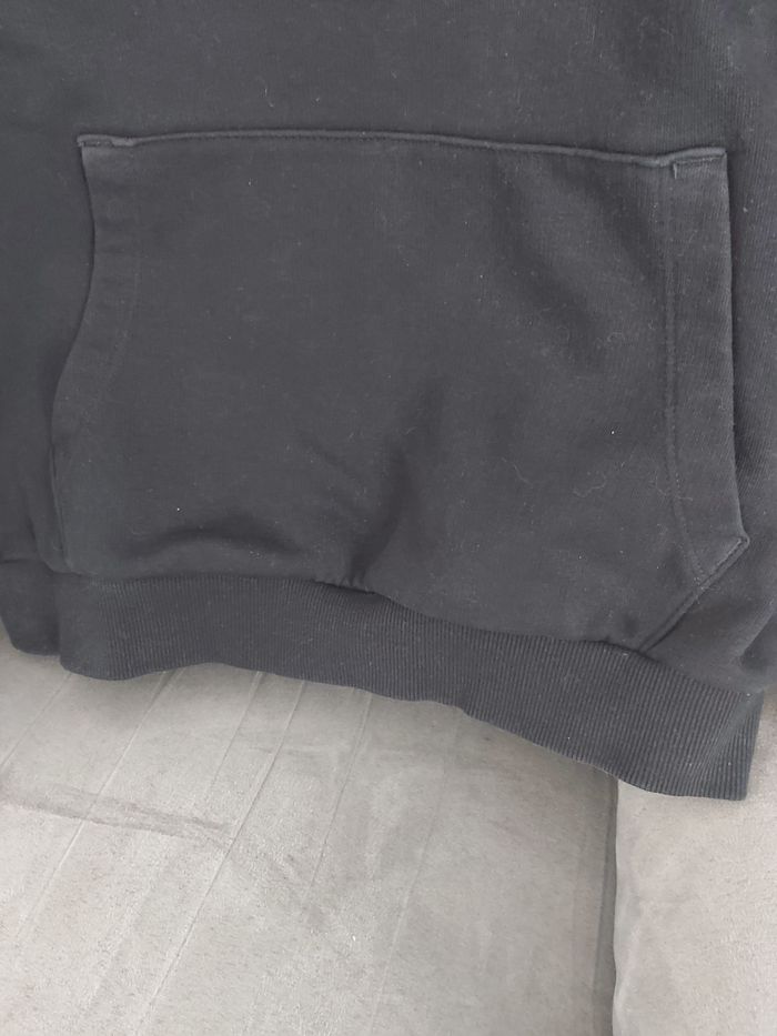 Sweat à capuche noir XXS 12 ans - photo numéro 2