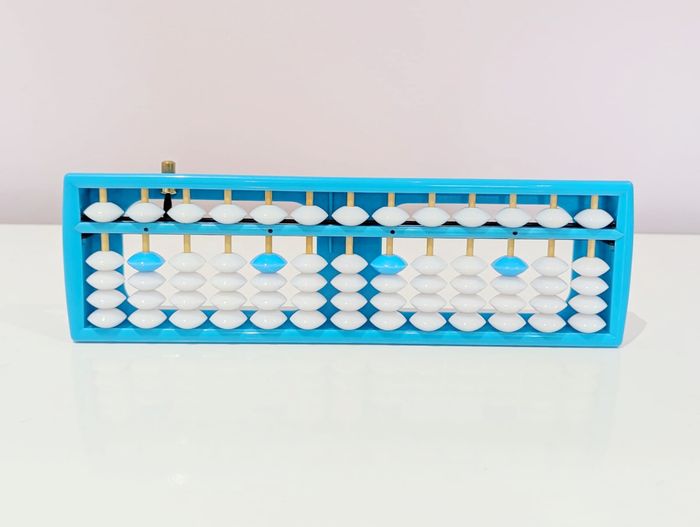 Soroban 13 colonnes bleu et blanc