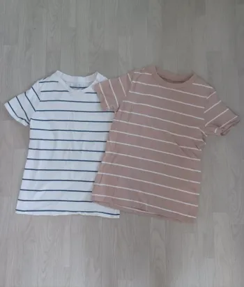 Lot de 2 T-shirt rayé primark en coton taille xs