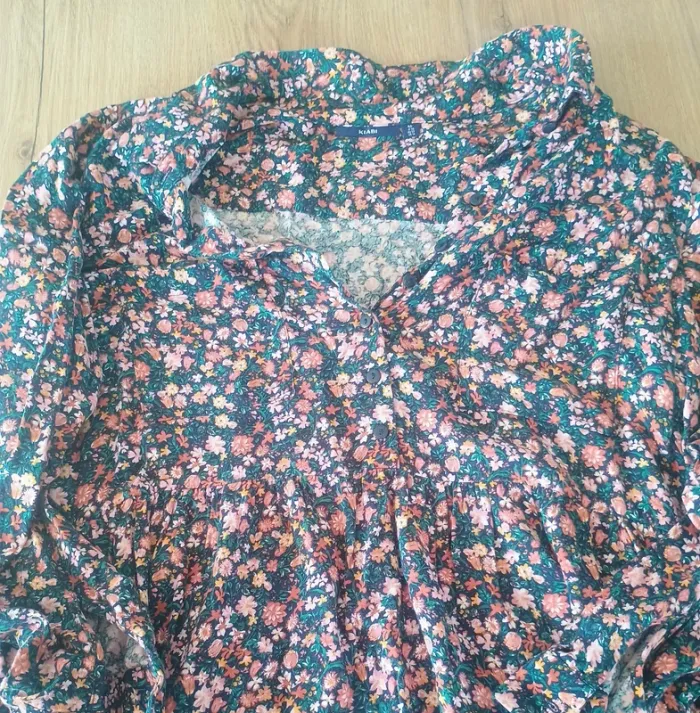 Robe chemise fluide à fleurs Kiabi T46 - photo numéro 3