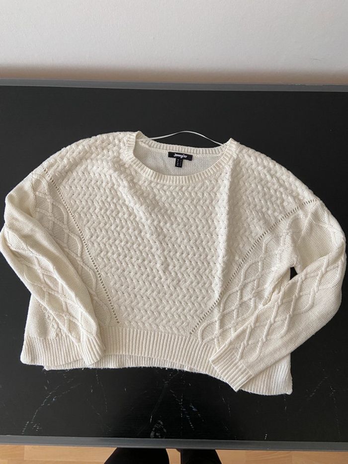 Pull blanc / taille L - photo numéro 5