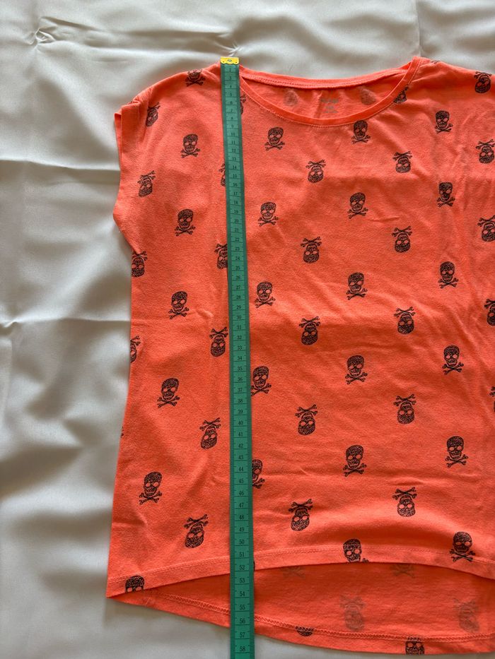 T-shirt orange à motif - 12 ans - photo numéro 5