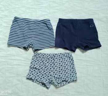 Kimbaloo lot 3 boxers étoiles rayures