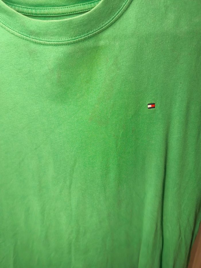 T-shirt Tommy Hilfiger Enfant L 12/14ans Vert - photo numéro 4