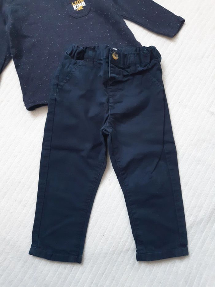 Tenue tee-shirt manches longues et pantalon 18 mois - photo numéro 4