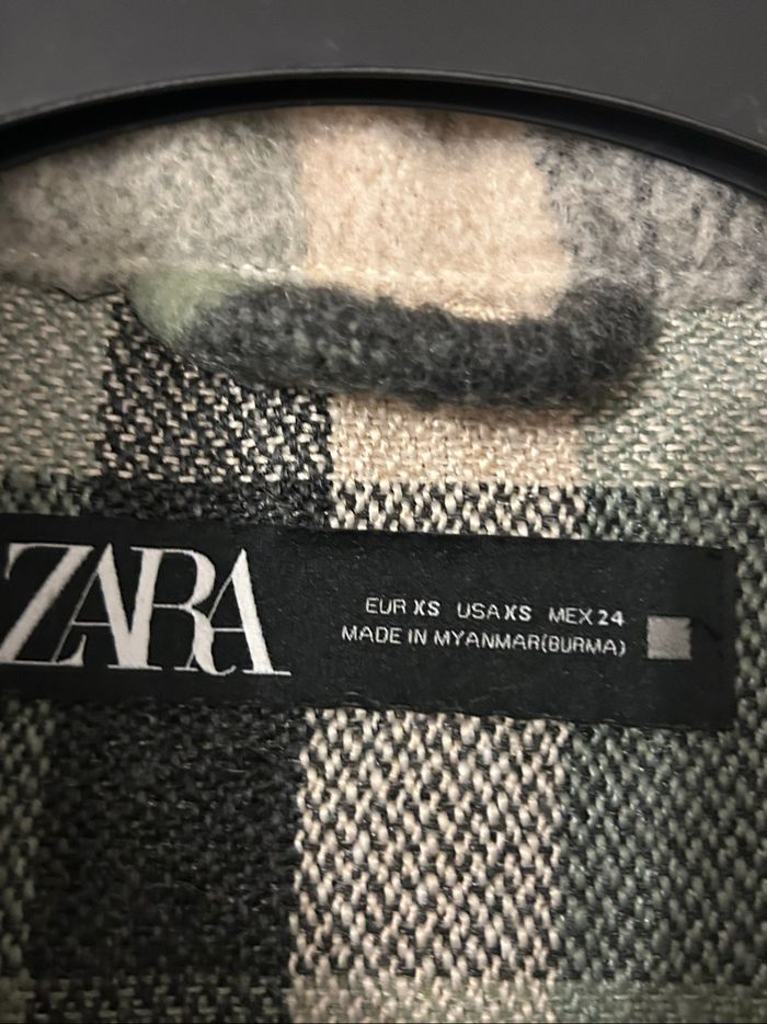 Veste sur chemise à carreaux Zara - photo numéro 3