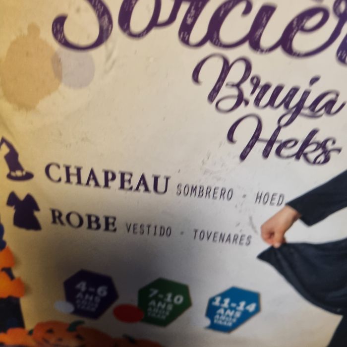 déguisement HALLOWEEN Sorcière taille 7 / 10 ans 🎃 NEUF 🎃 - photo numéro 8