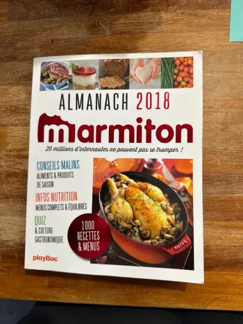 Livre almanach 2018, marmiton