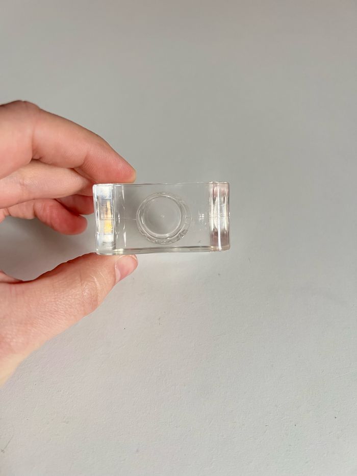 Bougeoir en plastique robuste - Design élégant - Transparent - photo numéro 3