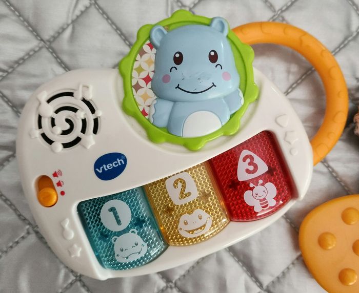 Doudou Hippo en Peluche, Piano Lumineux et Interactif - photo numéro 2