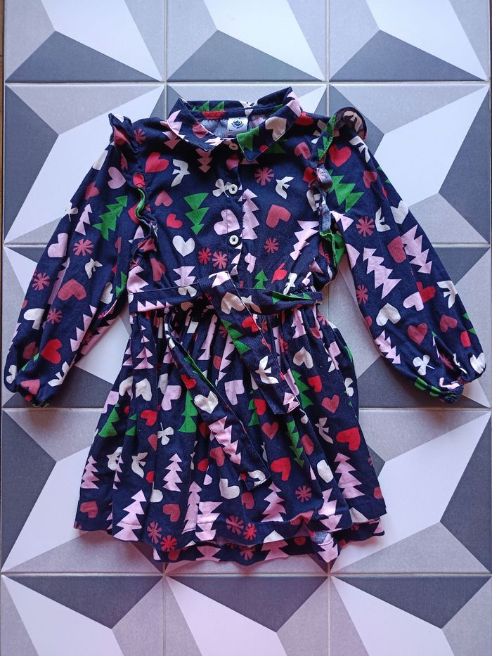 Robe flanelle Petit Bateau 4 ans