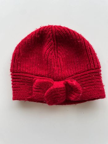 Bonnet rouge fille
