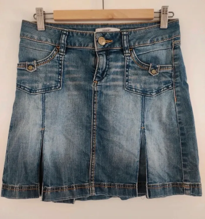 Mini jupe en jean Esprit