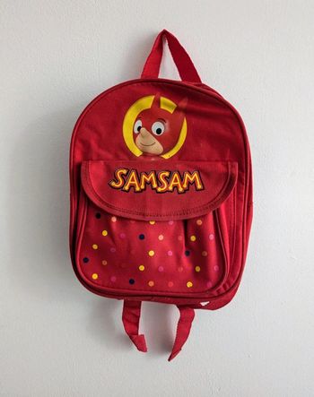 Sac a dos Samsam rouge maternelle