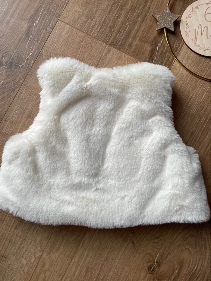 🌟Gilet sans manches polaire fille - 6 mois - photo numéro 4